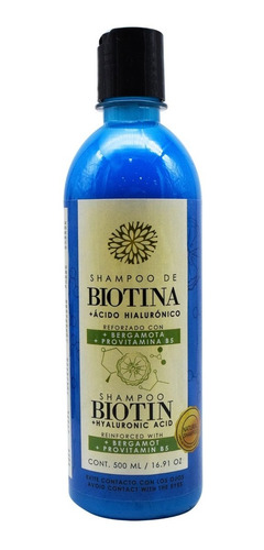 Shampoo De Biotina Y Acido Hialuronico 500 Ml
