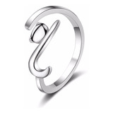 Anillo Ajustable Gato Plata Fina 925 Regalo Mujer Joyas