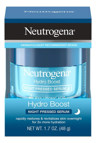 Neutrogena Hydro Boost - Suero De Noche Prensado Con Ácido.