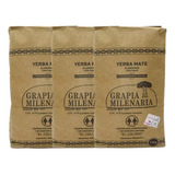 Pack X 3 Yerba Mate Estac. Natural Grapia Milenaria