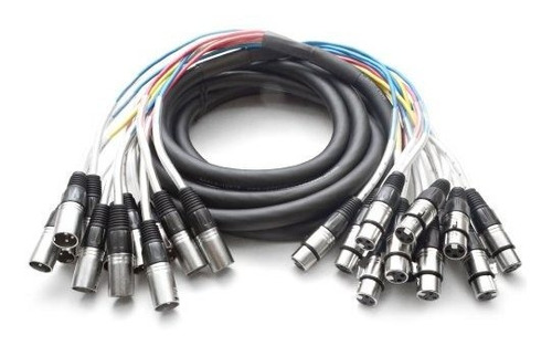 Seismic Audio - Cable Xlr Snake De 12 Canales - 15 Pies De L