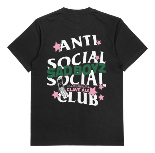 Playera Camisa Junior H Antisocial Social Club Sadboyz Clave