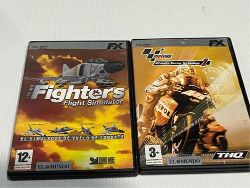 Pc Strike Fighters + Moto Gp Lote Originales Físicos