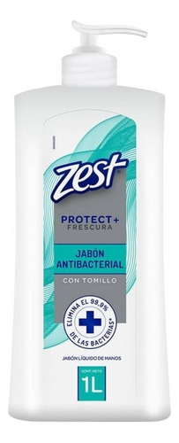 Jabón Líquido Zest  Antibacterial Elimina 99% De 1 Litro
