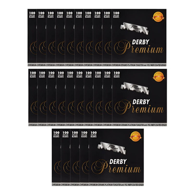 Hojas De Afeitar Derby Premium De Un Solo Filo, Ultra Afilad