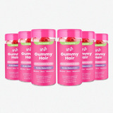 Kit 6 Crescimento Capilar Acelerado Sem Açúcar Life Gummy 