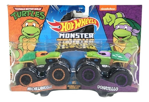 Pack Hot Wheels Monster Trucks Tortugas Ninjas