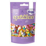 Sprinkles Cuernitos Unicornios Y Estrellas Doradas 80g