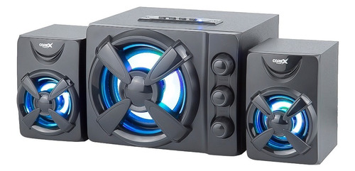 Parlantes Gaming 2.1 Con Luces Led Core-x Es-287 Usb Bt