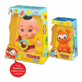 Kit Boneco + Mascote Turma Da Mônica Baby Cascão +chovinista