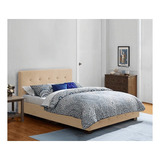 Muebles Recámara Nick Matrimonial Haspe Beige Set Cama