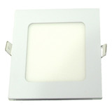 Panel Plafon 12w Led Embutir Techo Blanco Cuadrado Luz Fria