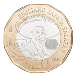 Moneda De 20 Pesos Emiliano Zapata Salazar