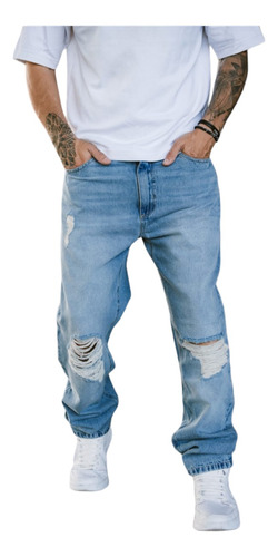 Jogger Jean Mom De Hombre Con Puño Especial 