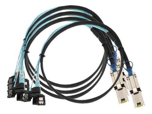 4x Sff-8088 A 4x 7pin Socket Latch Cable Adaptador De Datos