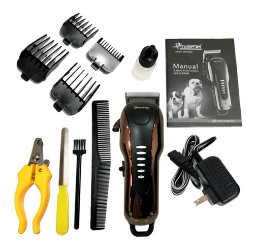 Kit Maquina Peluquera Canina Gm -6063 Profesional