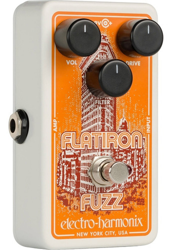 Pedal Electro-harmonix Flatiron Fuzz / Distorsion + Cable In