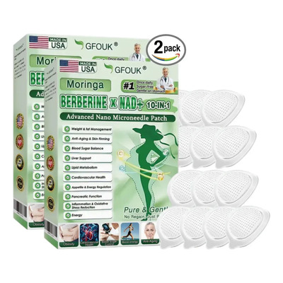 / - 2pcs Parche De Microagujas 10 En 1 Moringa Berberina *m
