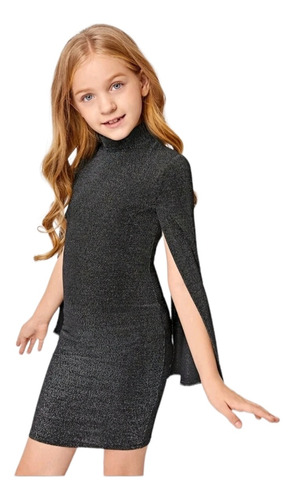 Shein Vestido Infantil Brillante 