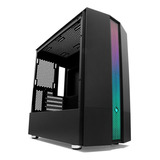 Gabinete Gamer Pichau Carrier Ii Lateral Vidro Temp Rgb Pret