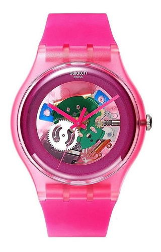 Reloj Swatch Pink Lacquered Suop100 Mujer. Envio Gratis