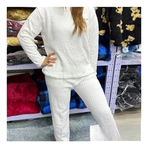 Pijamas Mujer Polar Invierno Talla Estándar 