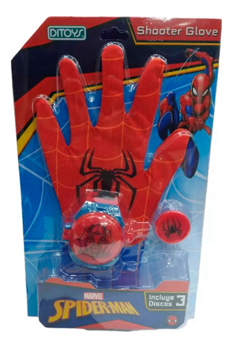 Spiderman Guante Lanzador De Discos Shooter Gloves Ditoys