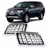 Par Grade Cromada L200 Triton Ou Pajero Dakar 2010 2011 2013