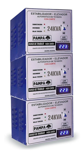 Elevador Estab Automático Tensión Trifásico 72 Kva 140v-245v