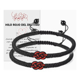 Par Pulseras Parejas Hilo Rojo Destino Tibetana B007 Ágata