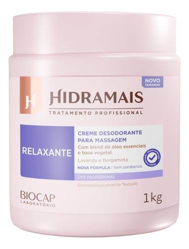 Creme Desodorante Para Massagem Relaxante 1kg - Hidramais