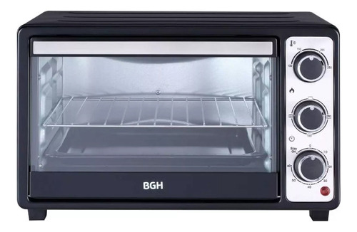 Horno Electrico Bgh 25l Duo Grill Con Timer 1380w Negro