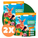 Kit 2 Ração Funny Bunny Delícias Da Horta 1,8kg Peq Roedores