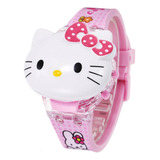 Reloj Niñas Digital Luces Sonido Tapa Infantil Hello Kitty