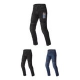 Jm Pantalón Moto Seventy Sd-pj6 Jean Slim Hombre Negro Azul