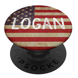 Logan Nombre Personalizado Vintage American Pop Socket Regal