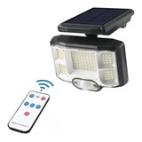 Lampara Solar Control Remoto Exterior 96 Led 120° Movimiento