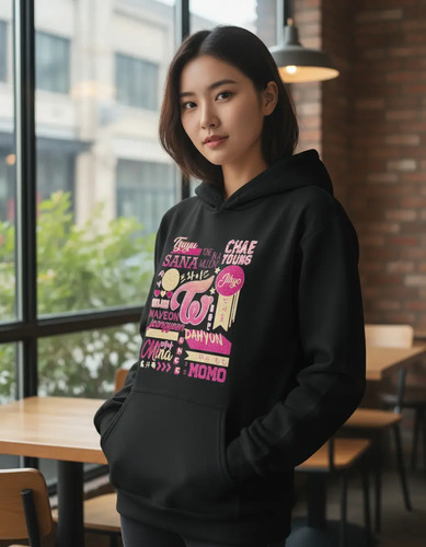 Sudadera Con Gorro Twice K-pop Twice 02 | Meses sin interés