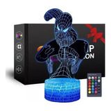 3d Spiderman Led Night Light - Regalo Perfecto For Niño