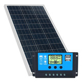 Panel Solar 80 Watts Policristalino Con Regulador Cargador