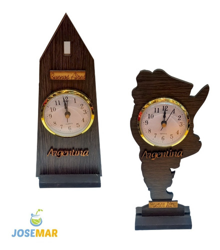 Reloj Recuerdo De Argentina Artesanal. Excelente Calidad!!!