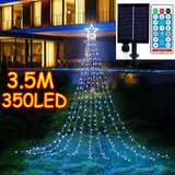 350 Led Star Hanging Twinkle Fairy Cortina Luces Lámpara Sol