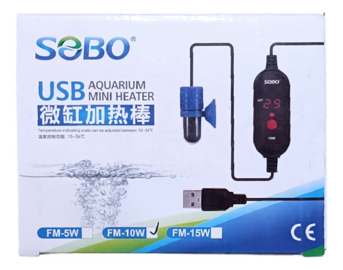 Mini Calentador Regulable Usb Pequeño Acuario Pecera Bettera