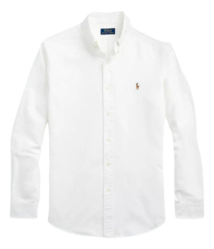 Camisa Polo Ralph Lauren Oxford Blanca.