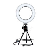 Aro Luz Anillo Led Foto Video Maquillaje 16cm 3 Tonos