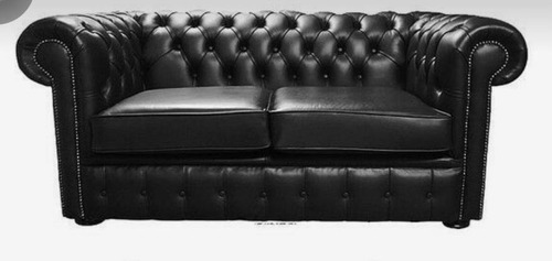 Sillón Sofá Chesterfield Cuerina Talampaya 2cuerpos De 1.60 