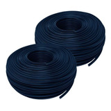 Cable Cca Uso Rudo Konect 2x12 Negro 2 Piezas 100 Metros