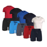 Paquete 5 Camisas Y 5 Shorts Deportivos Para Hombre Gym