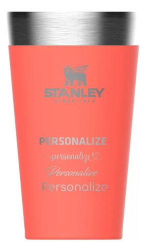 Copo Stanley Personalizado Beer Pint 473ml Guava