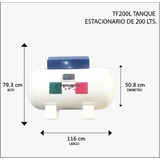 Tanque Estacionario Fermon Horizontal Blanco 200 Lts Gas Lp